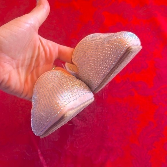 Brand New Sugar Iridescent Beaded Pointed Toe Slip On Flats Dressy Loafers - Picture 11 of 15